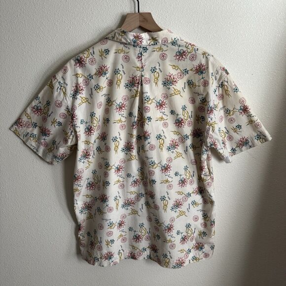 Vtg British Khaki Set Womens 10* Button Up Shirt Shorts Nautical Beach Tropical - Picture 4 of 16